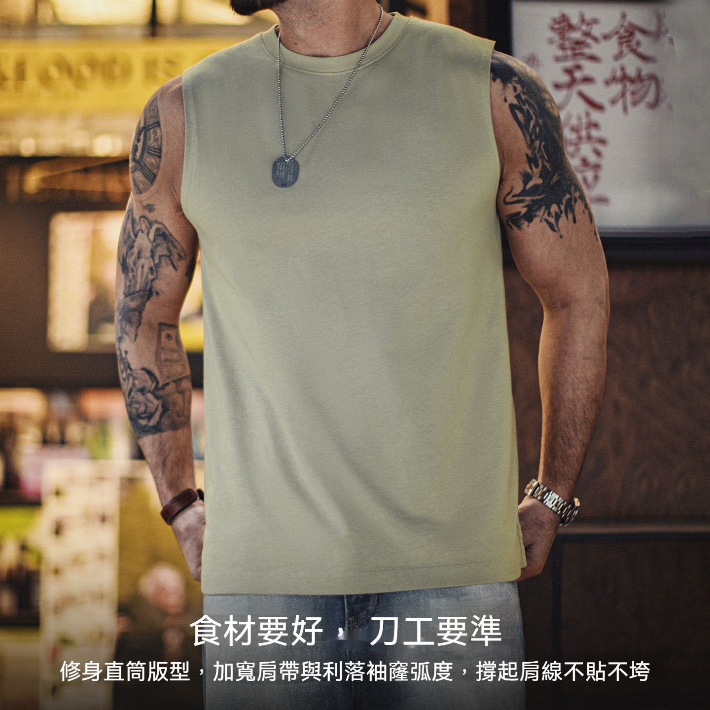 美式白色新疆純棉健身背心跨欄重磅無袖內搭坎肩打底衫男