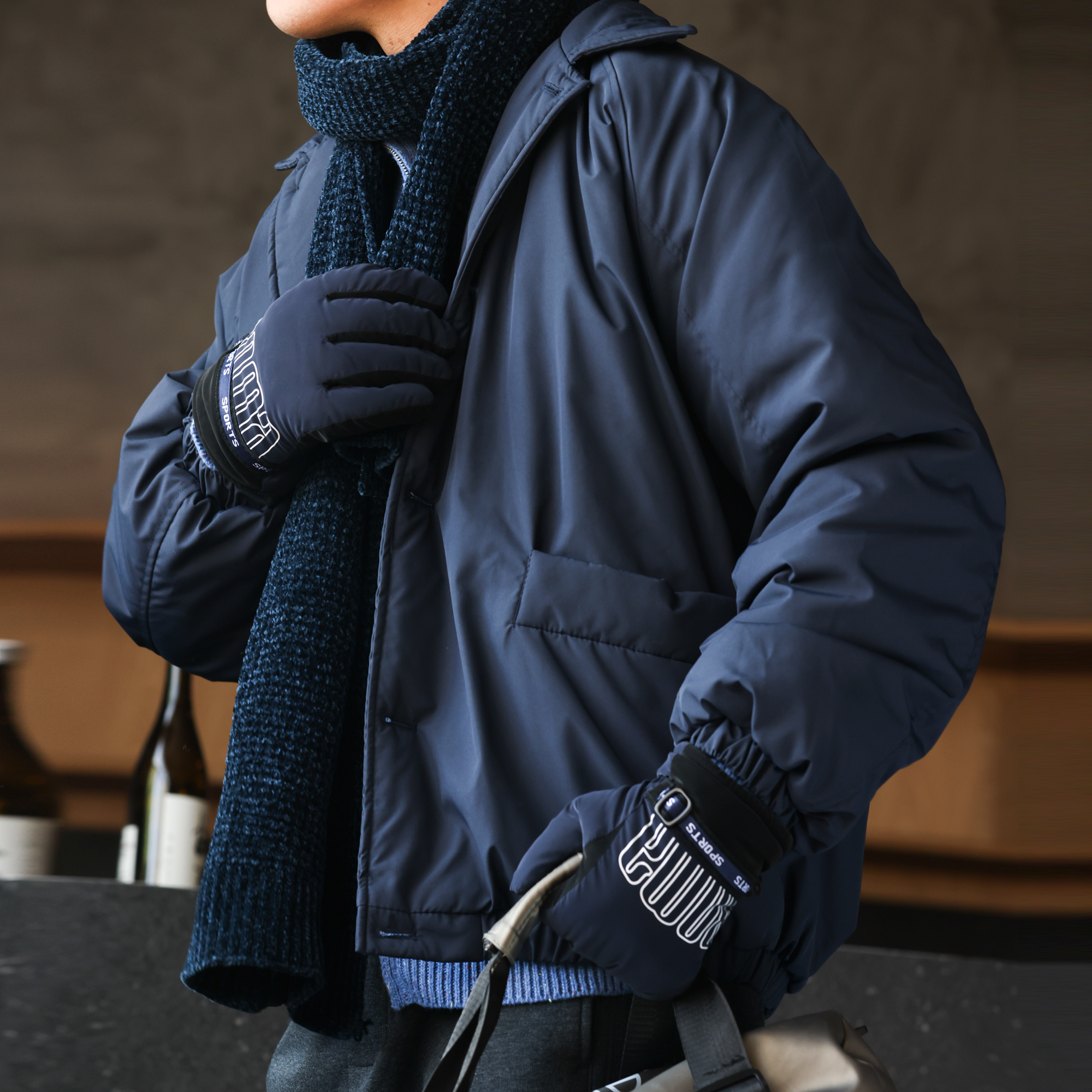 美式復古加棉加厚工裝夾克棉襖男戶外飛行員棉服外套冬