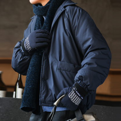 美式復古加棉加厚工裝夾克棉襖男戶外飛行員棉服外套冬