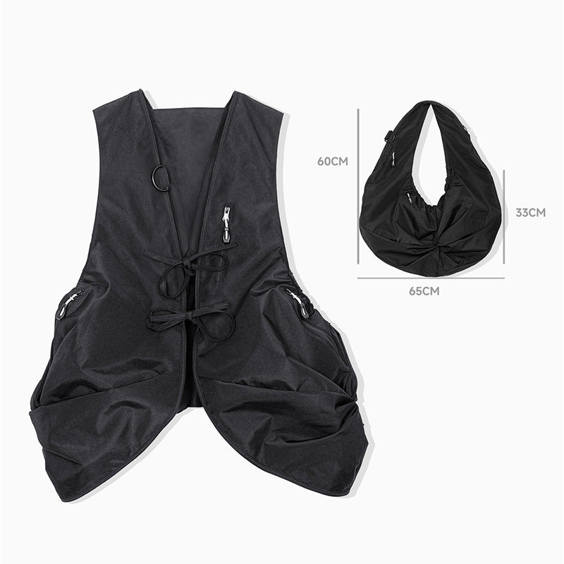 MRA 多功能戰術馬甲包無袖坎肩背心戶外機能挎包外套男春秋