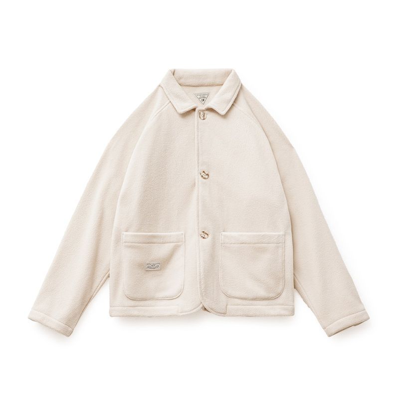 美式搖粒絨翻領外套暖呼呼保暖夾克休閒開衫抓絨上衣冬季女-Retro's Wear