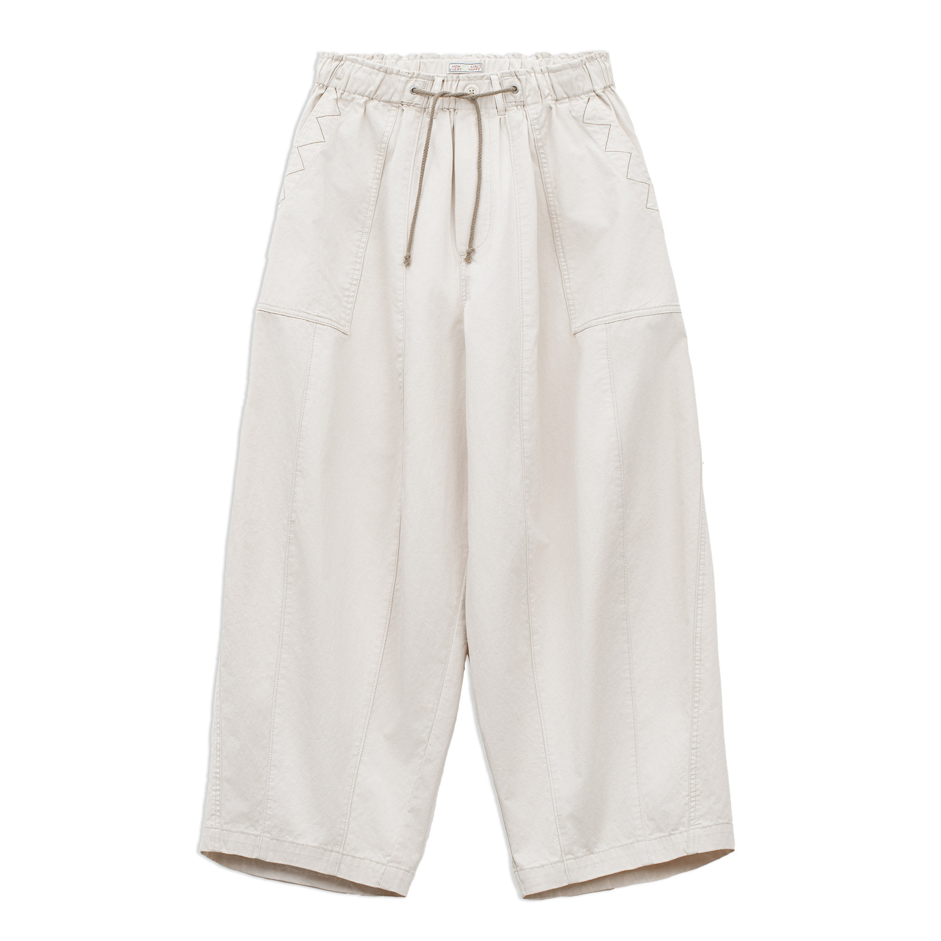 美式復古寬鬆氣球褲廓形哈倫褲卡其色日系休閒長褲子男春