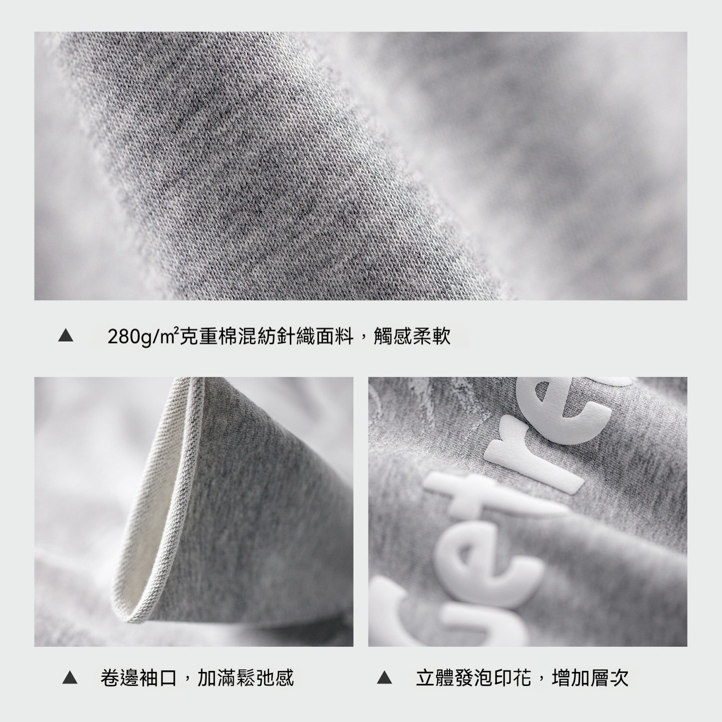 美式復古灰色重磅套頭寬鬆內搭印花衛衣長袖T恤上衣女士春秋