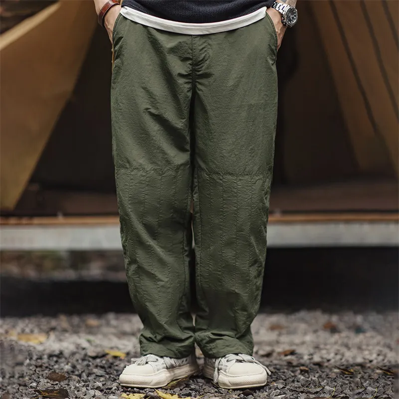 疊加絎線凸出拼接感的 “絎縫雙膝褲”-Retro's Wear