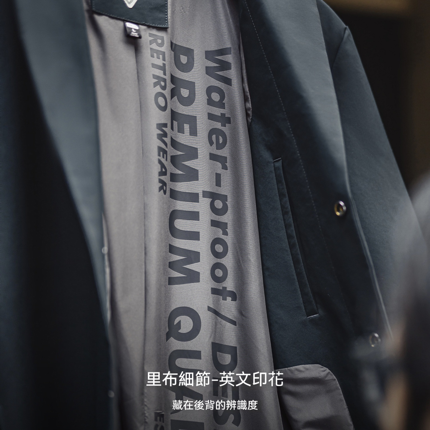 美式復古薄款通勤風衣英倫中長款藍色翻領大衣外套男秋季