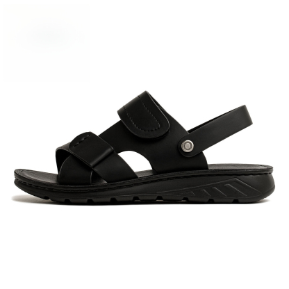 男鞋2026夏季新款皮凉鞋兩穿沙灘鞋真皮商務開車凉拖鞋爸爸鞋