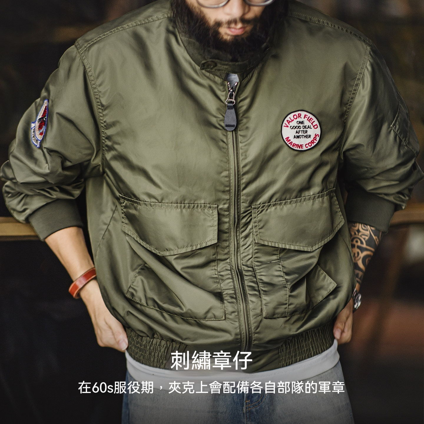 美式G8WEP黑豹突击尼龍短款立領軍綠薄款外套男春