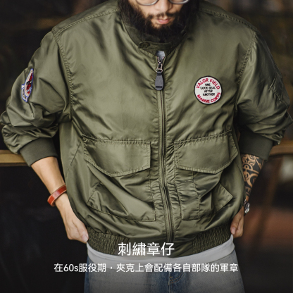 美式G8WEP黑豹突击尼龍短款立領軍綠薄款外套男春