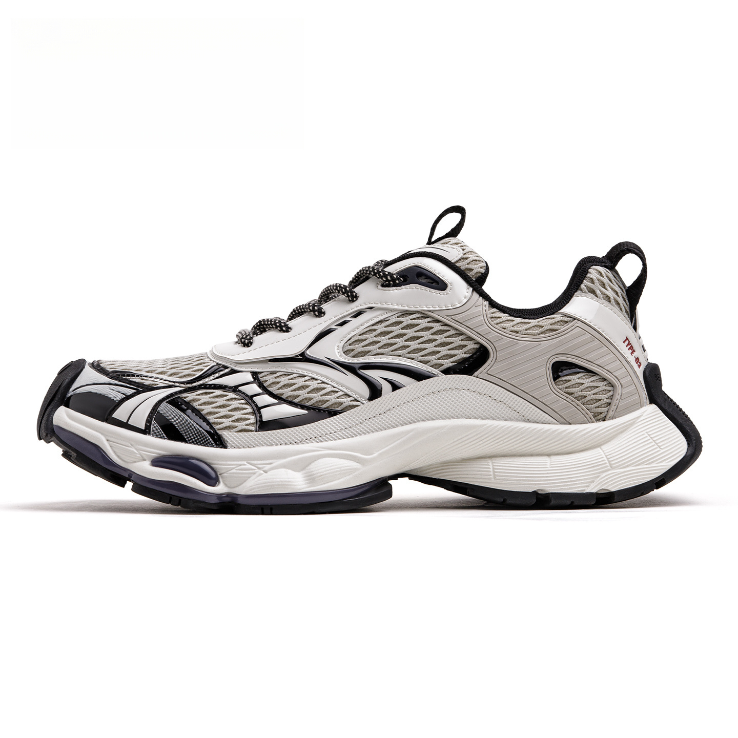 曼哈頓老爹鞋男2025秋季新款厚底網面增高白色軟底運動休閒鞋