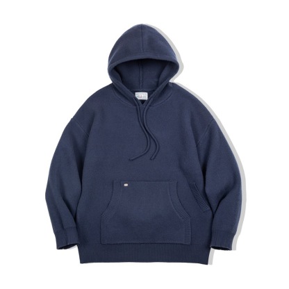 美式休閒重磅連帽針織衫衛衣cityboy套頭加厚外套男秋冬-Retro's Wear