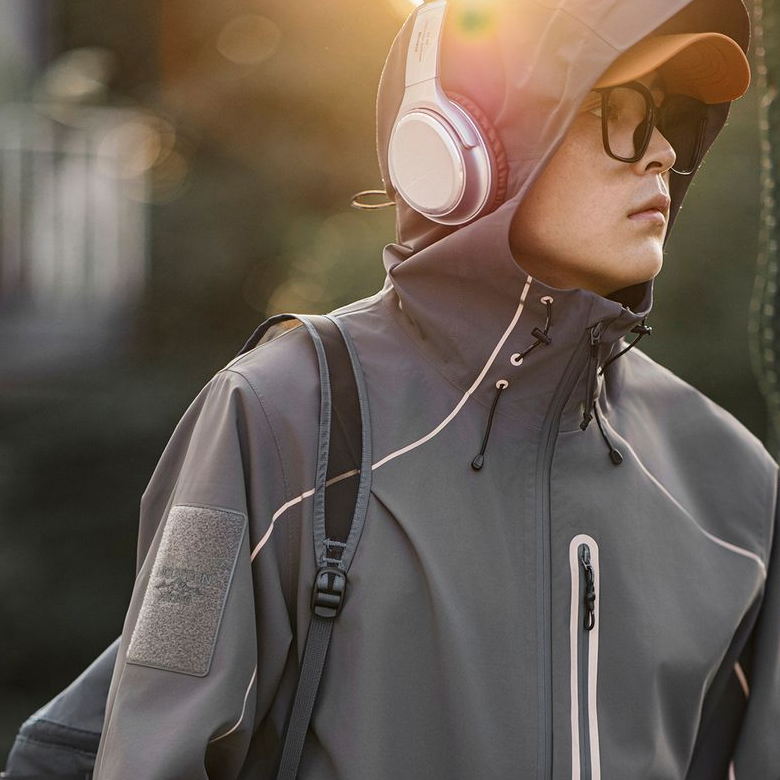 美式機能反光夾克外套戶外耐磨連帽登山服男秋季-Retro's Wear