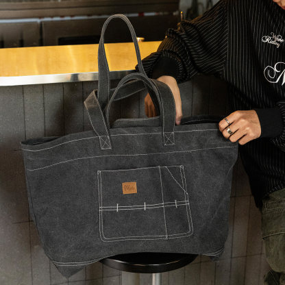 MRA 大容量水洗帆布托特包旅行健身單肩斜跨電腦多功能包潮男