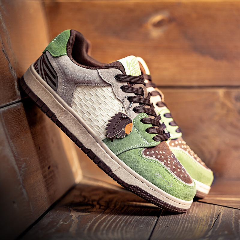 印第安板鞋男2025春季新款小眾厚底運動休閒鞋復古百搭潮鞋子