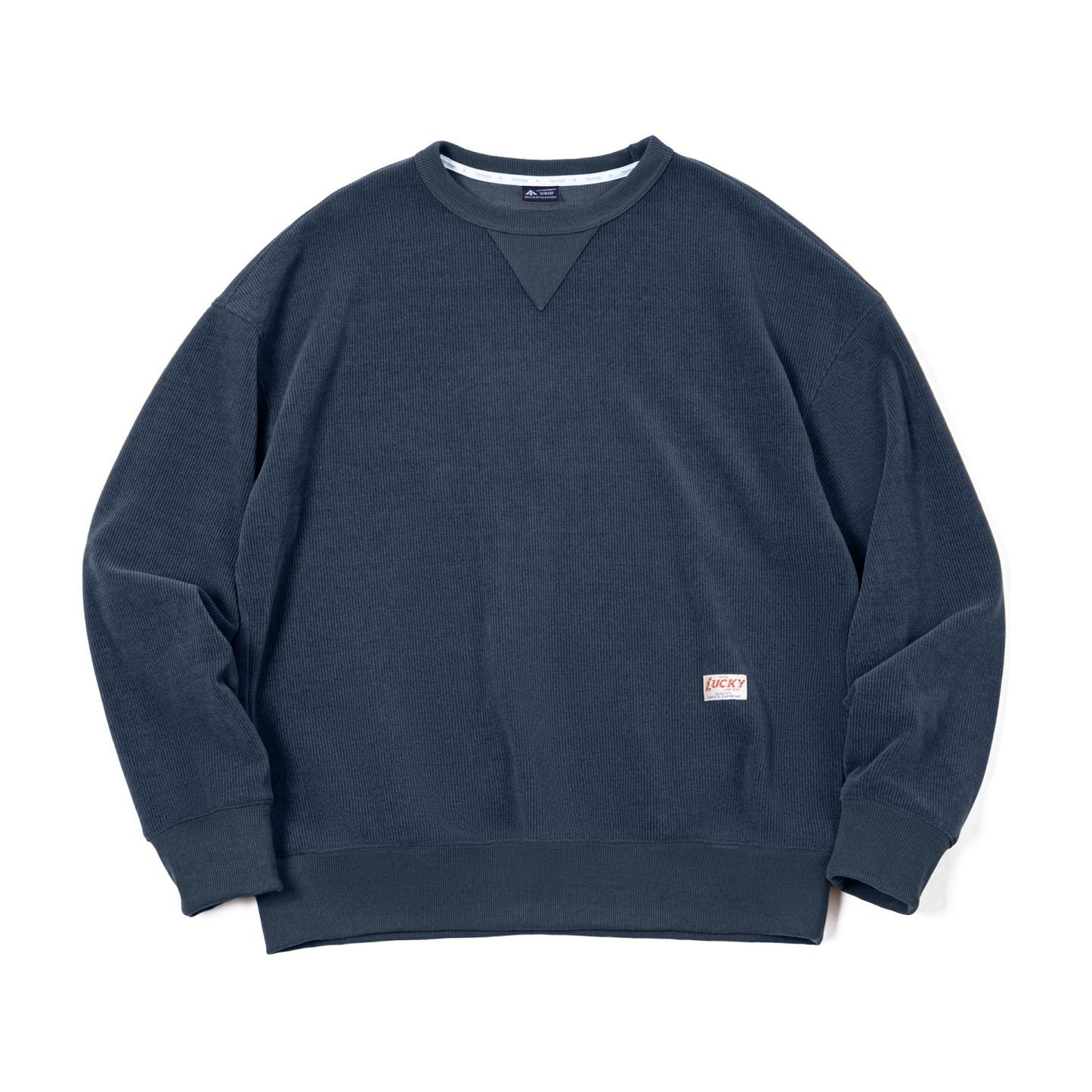 美式復古雪尼爾衛衣女秋套頭長袖打底T恤插肩袖圓領上衣-Retro's Wear