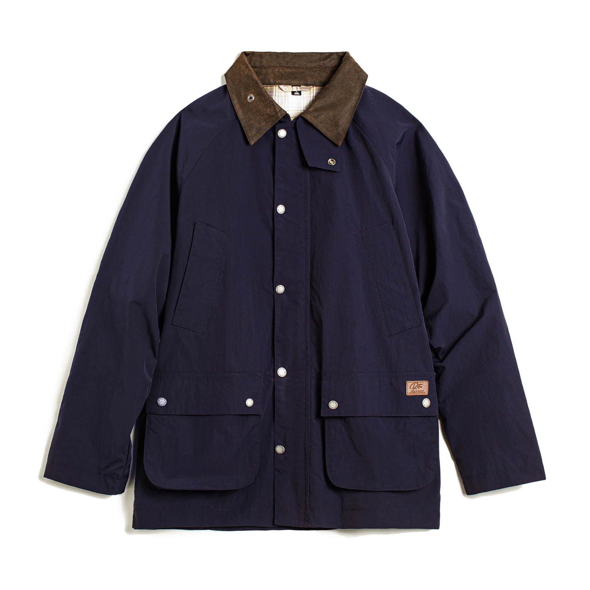 美式復古Safari遊獵裝夾克防水藍色vintage風衣外套男秋