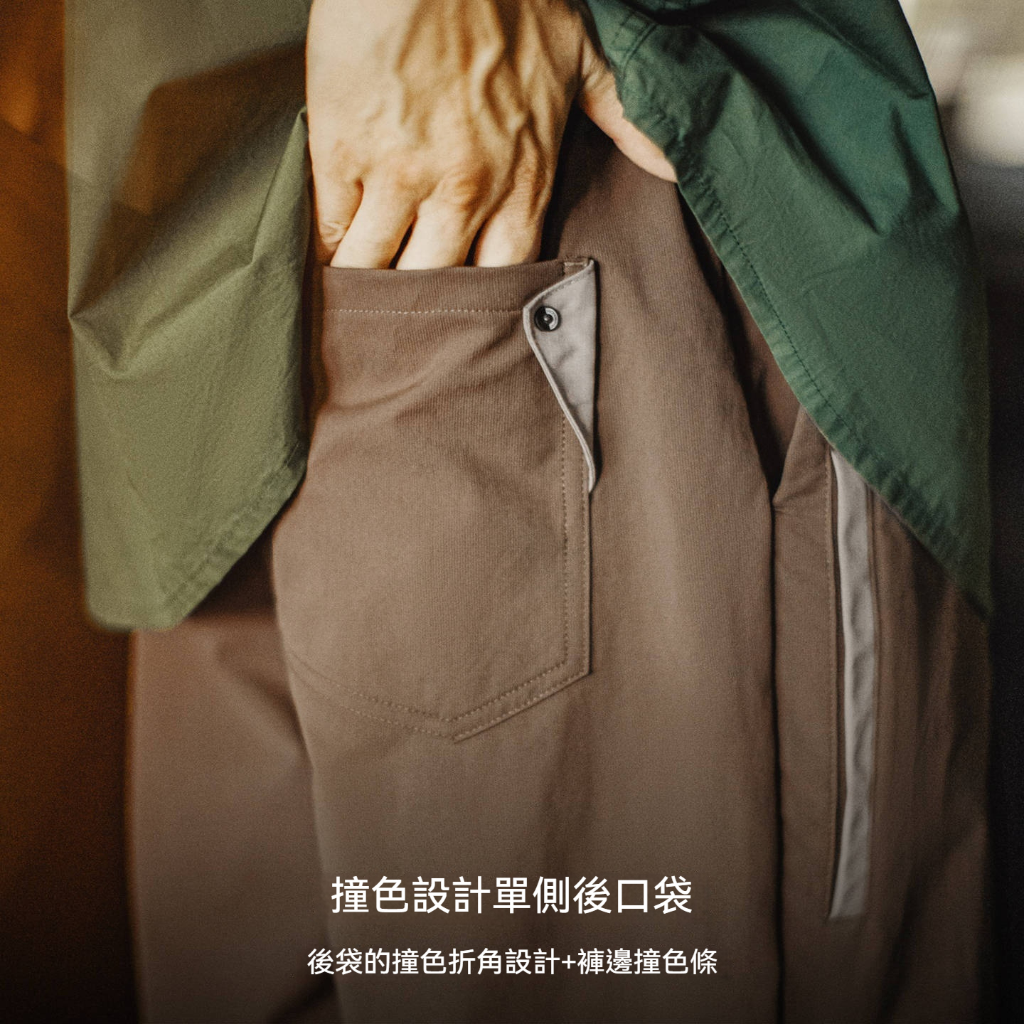 美式復古四面彈休閒褲卡其色通勤抗皺錐型薄款長褲子男秋