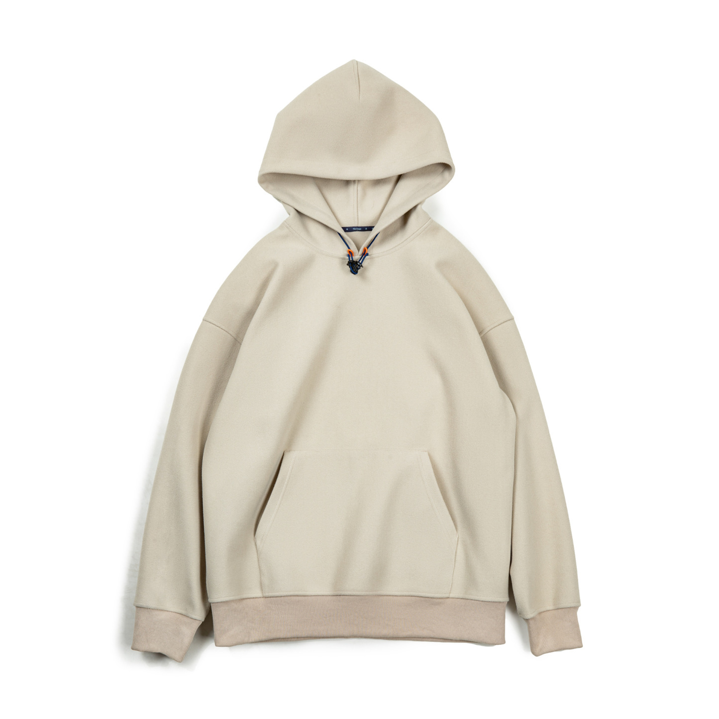 美式休閒重磅毛呢連帽衛衣cleanfit廓形寬鬆套頭衫男秋冬-Retro's Wear