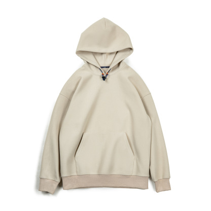 美式休閒重磅毛呢連帽衛衣cleanfit廓形寬鬆套頭衫男秋冬-Retro's Wear