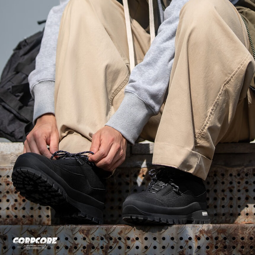 登山鞋男鞋戶外徒步鞋山系復古工裝鞋厚底增高運動休閒鞋潮鞋-Retro's Wear