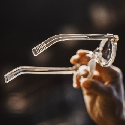 美式復古經典CrownPanto眼鏡日式圓框粗框皇冠板材鏡架男