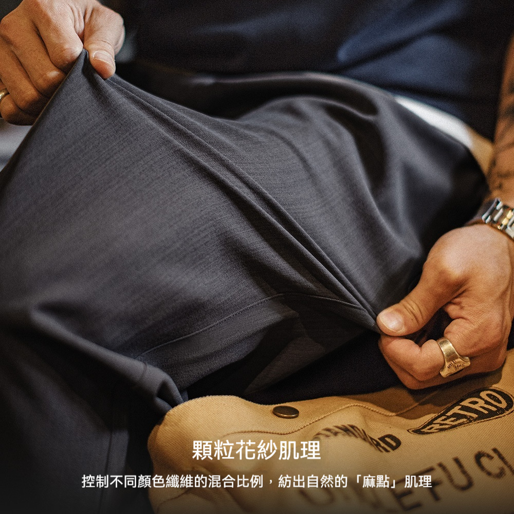 休閒西裝褲垂墜感cleanfit老錢風灰色通勤長褲子薄款男夏