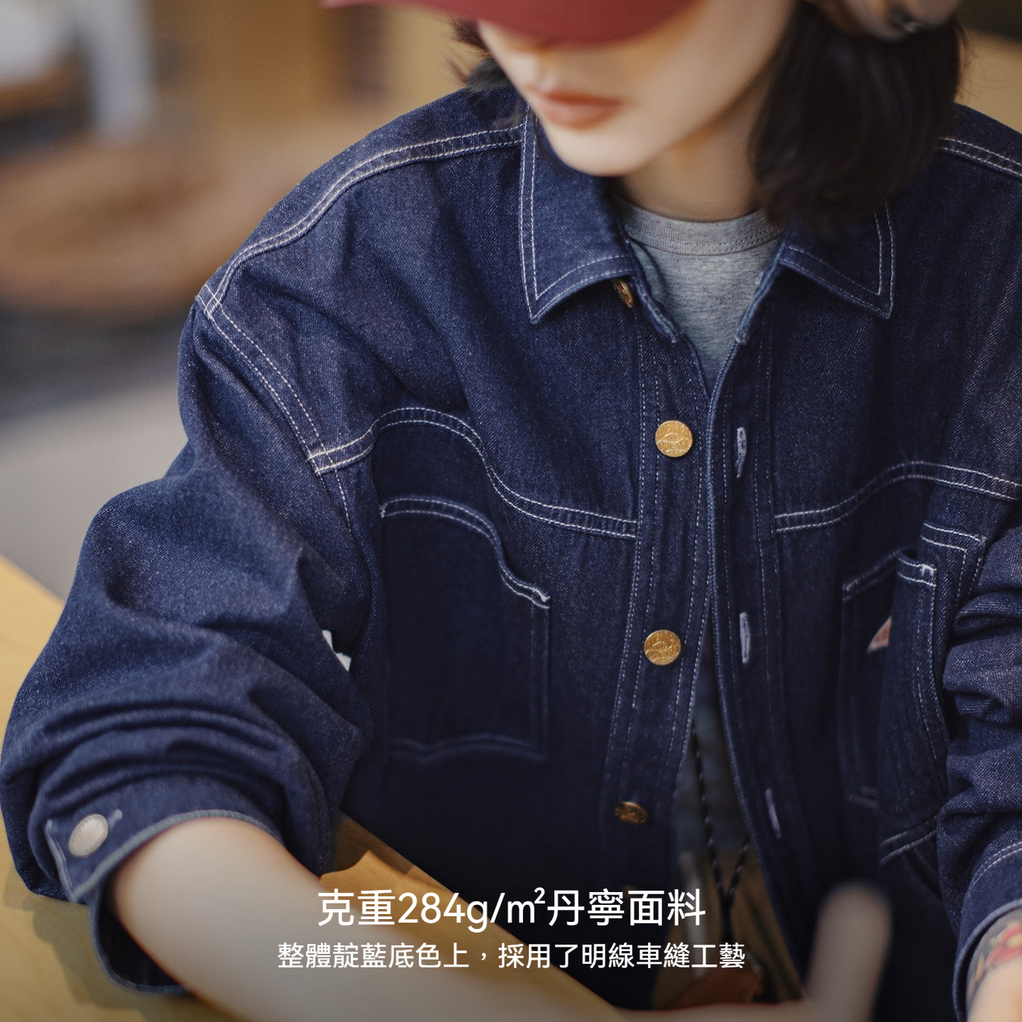 美式復古翻領丹寧牛仔襯衣夾克寬鬆長袖襯衫外套上衣女士秋季