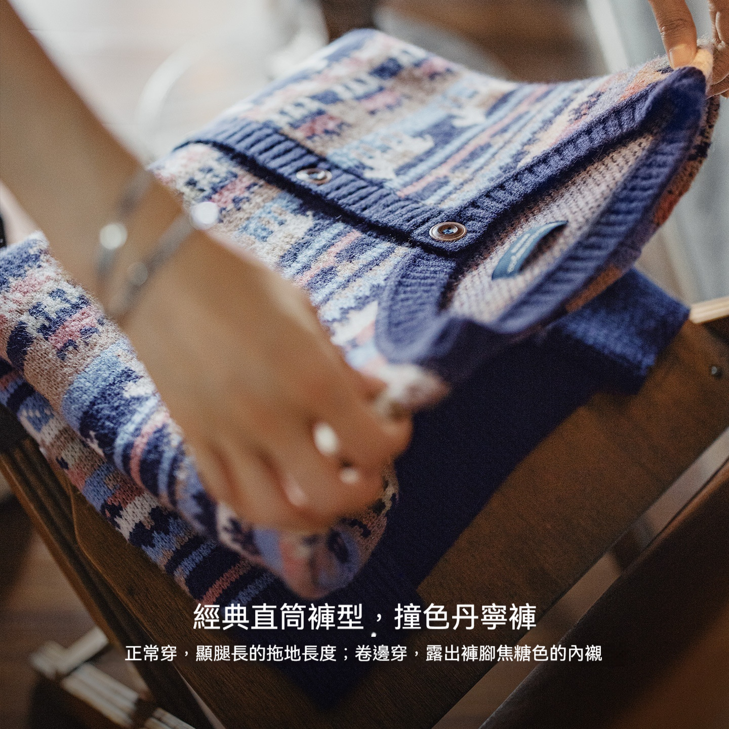 動物圖案復古寬鬆加厚費爾島針織提花毛衣開衫外套上衣女秋冬