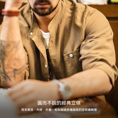 萊賽爾長袖襯衫天絲日系鬆弛感襯衣美式老錢風外套男士春