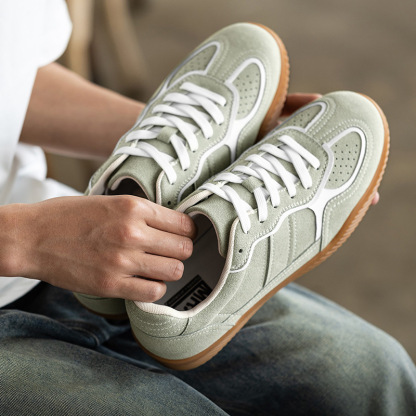 MRA改良版情侶德訓鞋薄底訓練板鞋男鞋夏季透氣百搭復古休閒潮鞋