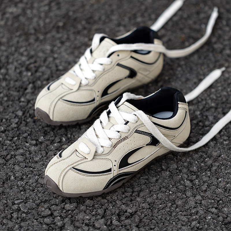 疾影賽車鞋男2025春季新款德訓鞋百搭運動板鞋復古休閒潮鞋子