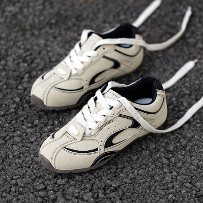 疾影賽車鞋男2025春季新款德訓鞋百搭運動板鞋復古休閒潮鞋子