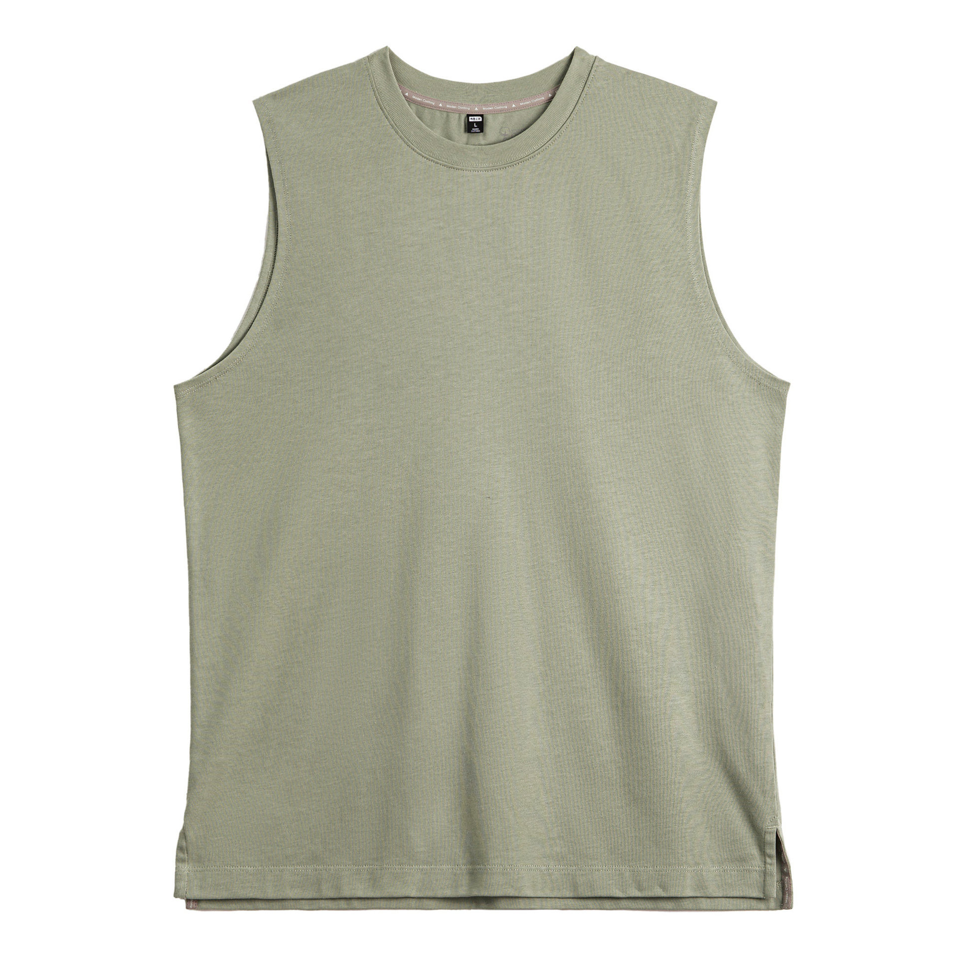 美式白色新疆純棉健身背心跨欄重磅無袖內搭坎肩打底衫男