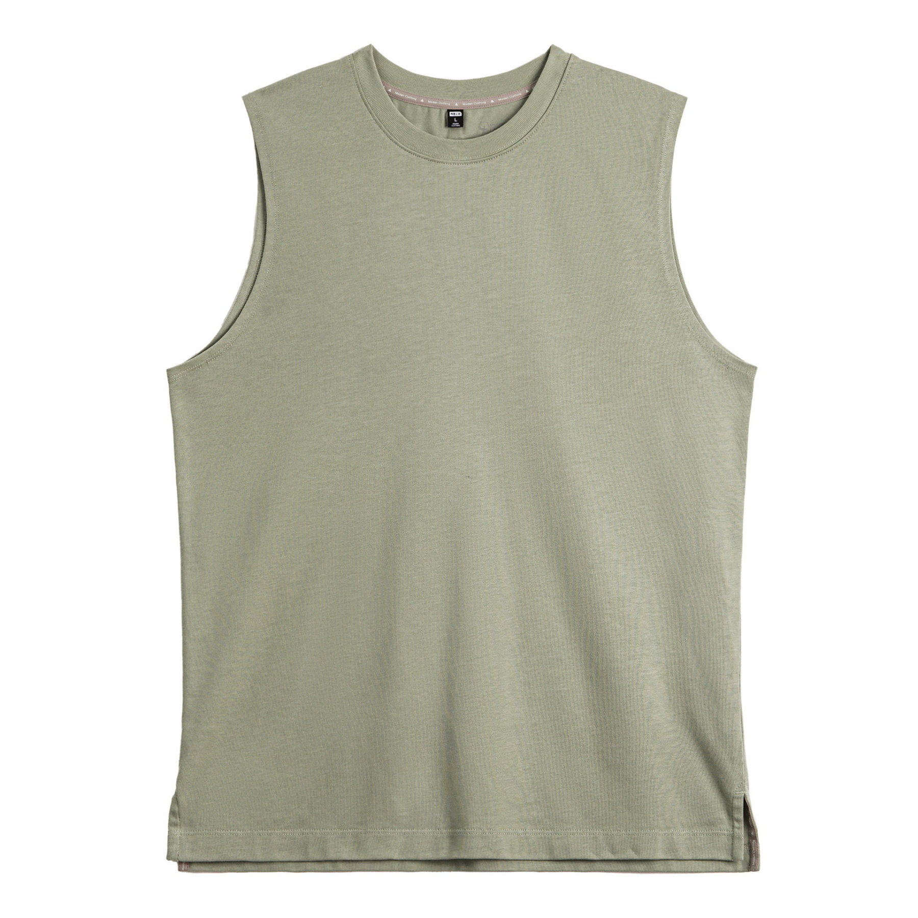 美式白色新疆純棉健身背心跨欄重磅無袖內搭坎肩打底衫男