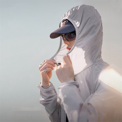 UPF50+光盾防曬衣輕薄便攜戶外運動速幹衣防紫外線外套夏季女-Retro's Wear