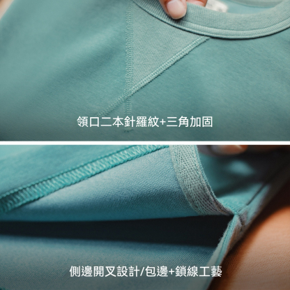 美式復古圓領羅紋套頭t恤半袖寬鬆純色休閒風短袖衫男夏