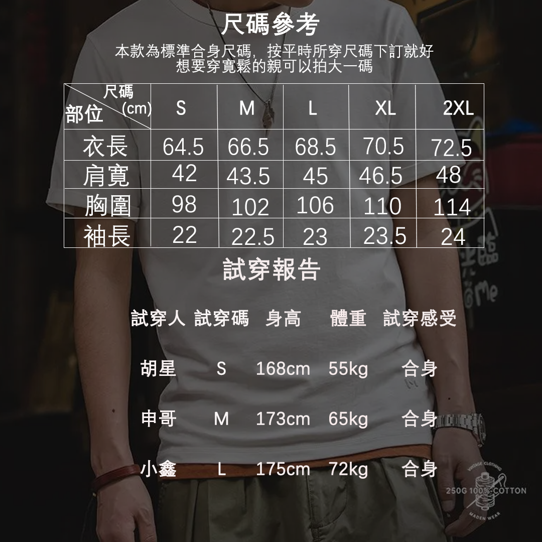 美式32支白色t恤內搭二本針夏季短袖打底衫男體-Retro's Wear