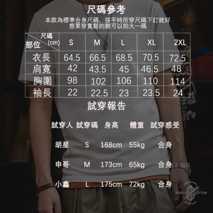 美式32支白色t恤內搭二本針夏季短袖打底衫男體-Retro's Wear