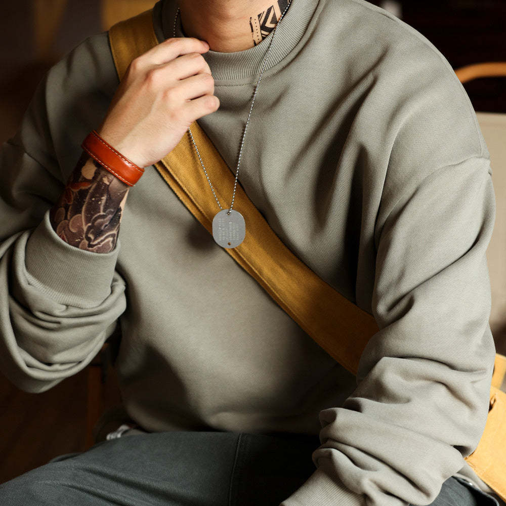 美式休閒480g重磅圓領衛衣男毛圈底復古純棉vintage運動上衣-Retro's Wear