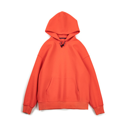 美式休閒重磅毛呢連帽衛衣cleanfit廓形寬鬆套頭衫男秋冬-Retro's Wear