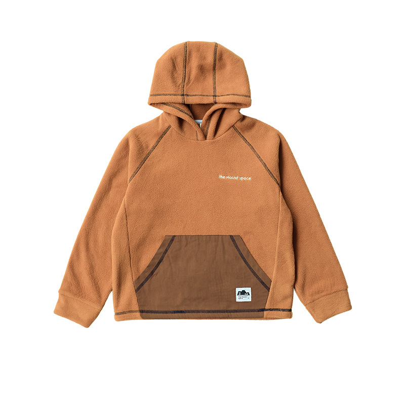 兒童衛衣2025冬季新款男童戶外休閒長袖抓絨保暖連帽衛衣男孩衣服