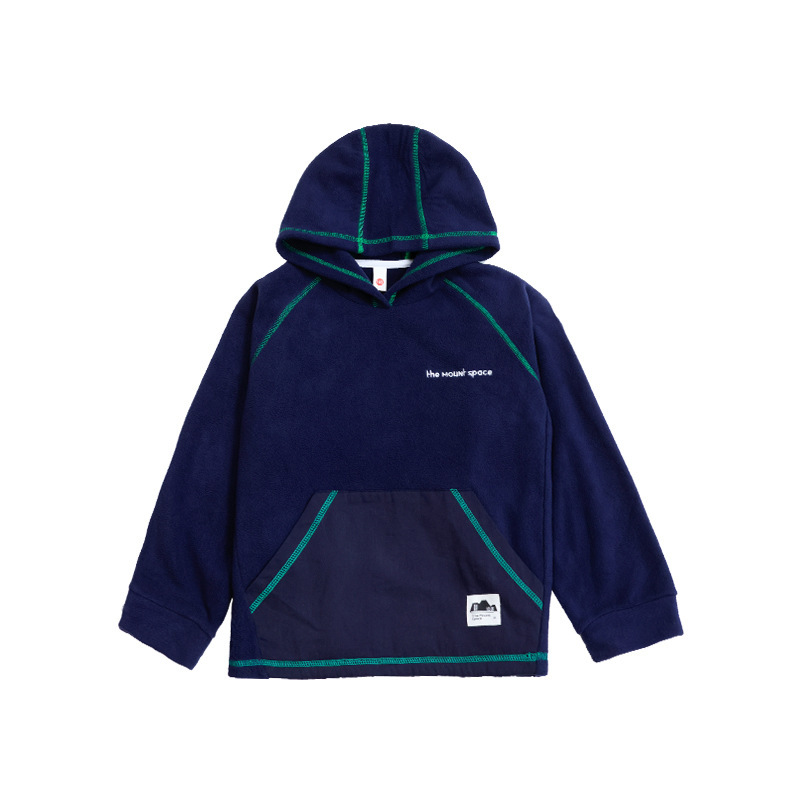 兒童衛衣2025冬季新款男童戶外休閒長袖抓絨保暖連帽衛衣男孩衣服