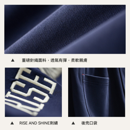 美式復古高腰刺繡A字直筒闊腿衛褲垂感九分休閒褲子女士春