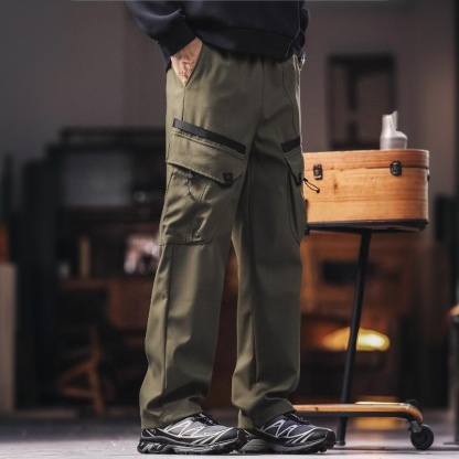 山系機能風防水衝鋒褲男士秋季新款戶外傘兵休閒工裝褲