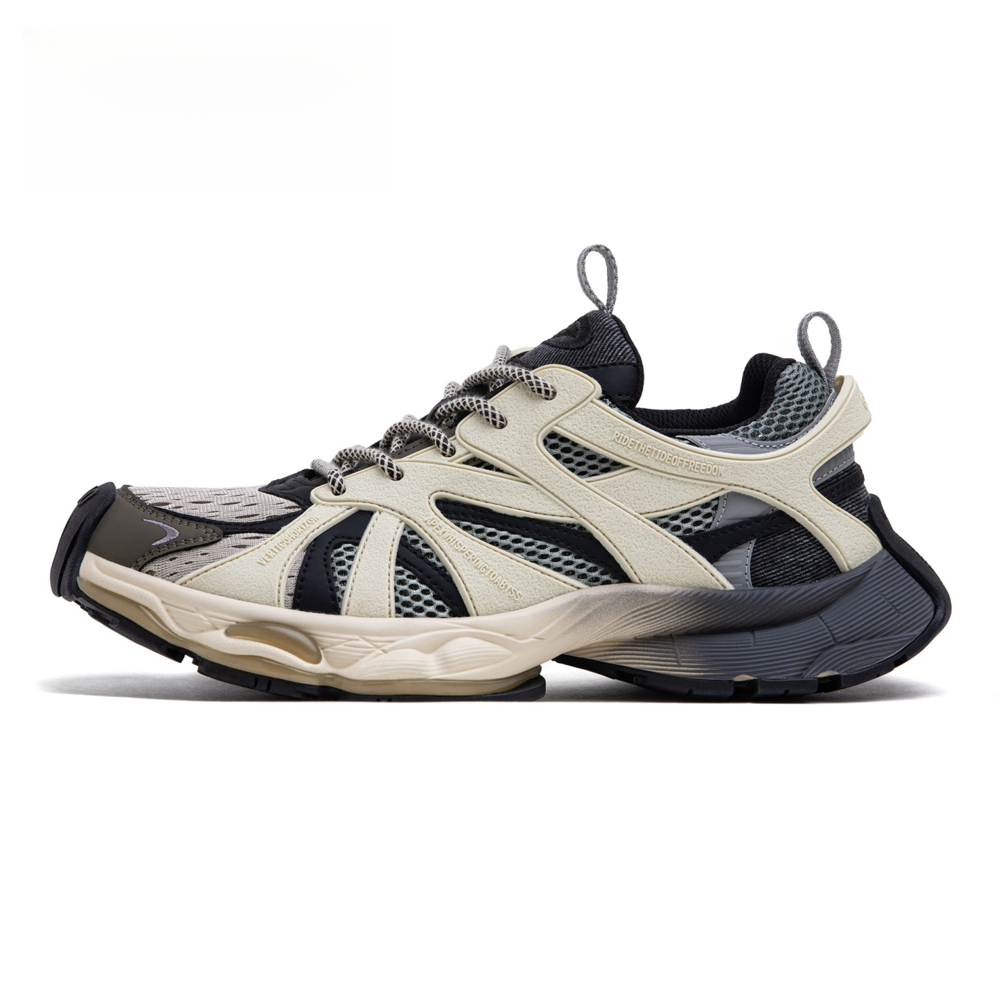 曼哈頓漸變老爹鞋冬季新款男網面波鞋增高厚底復古運動休閒鞋