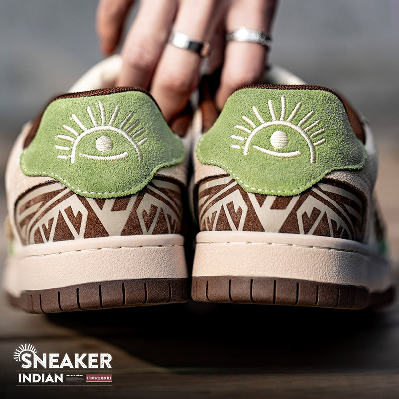 印第安板鞋男2025春季新款小眾厚底運動休閒鞋復古百搭潮鞋子
