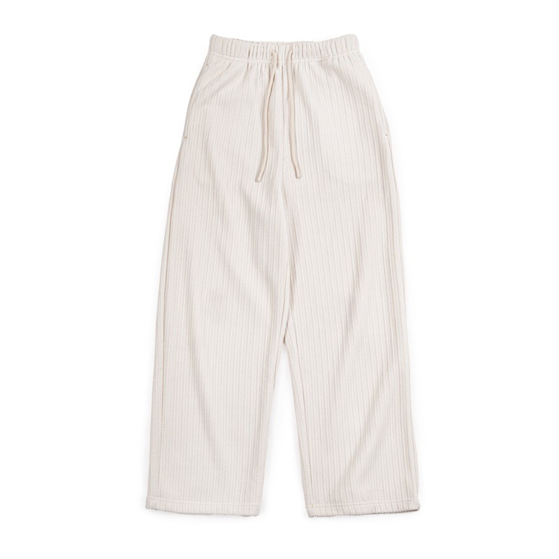 美式復古雪尼爾直筒垂感闊腿長褲軟糯風窄版顯瘦休閒褲-Retro's Wear