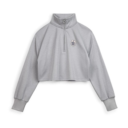 格雷系高領道奇隊棒球夾克t恤加絨半拉鍊針織長袖衛衣春秋女