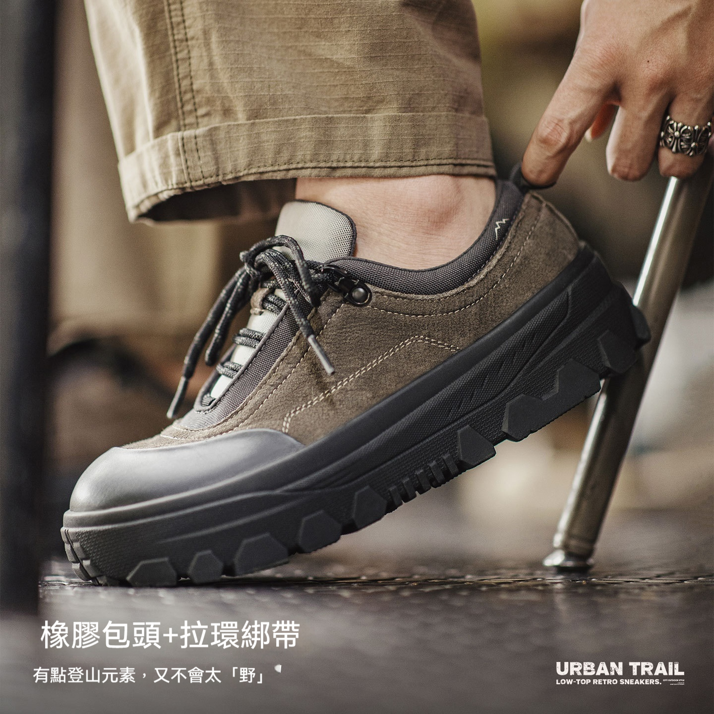 復古山系鞋冬季新款男士厚底百搭潮鞋增高軟底小眾運動休閒鞋