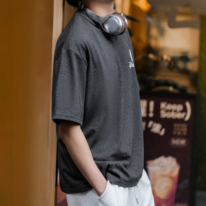 MRA美式復古印第安印花t恤寬鬆半袖圓領重磅短袖男士夏季