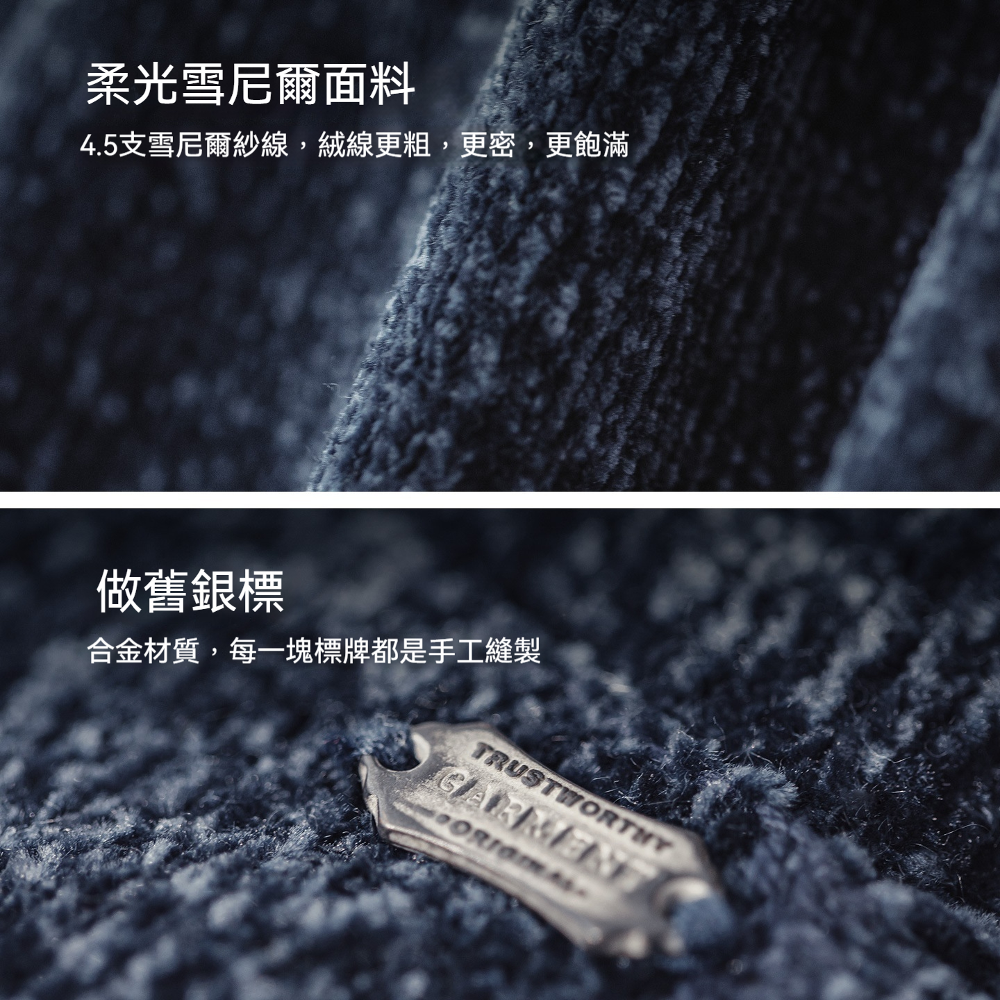 美式雪尼爾連帽衛衣套頭復古保暖燈芯絨加厚帽衫外套男冬